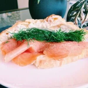 Smoked Salmon Cream Cheese Croissant