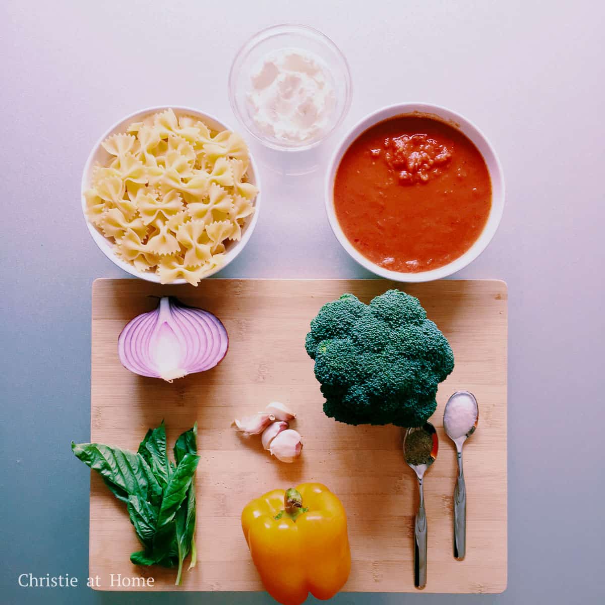 ingredients to make Rose Primavera Pasta