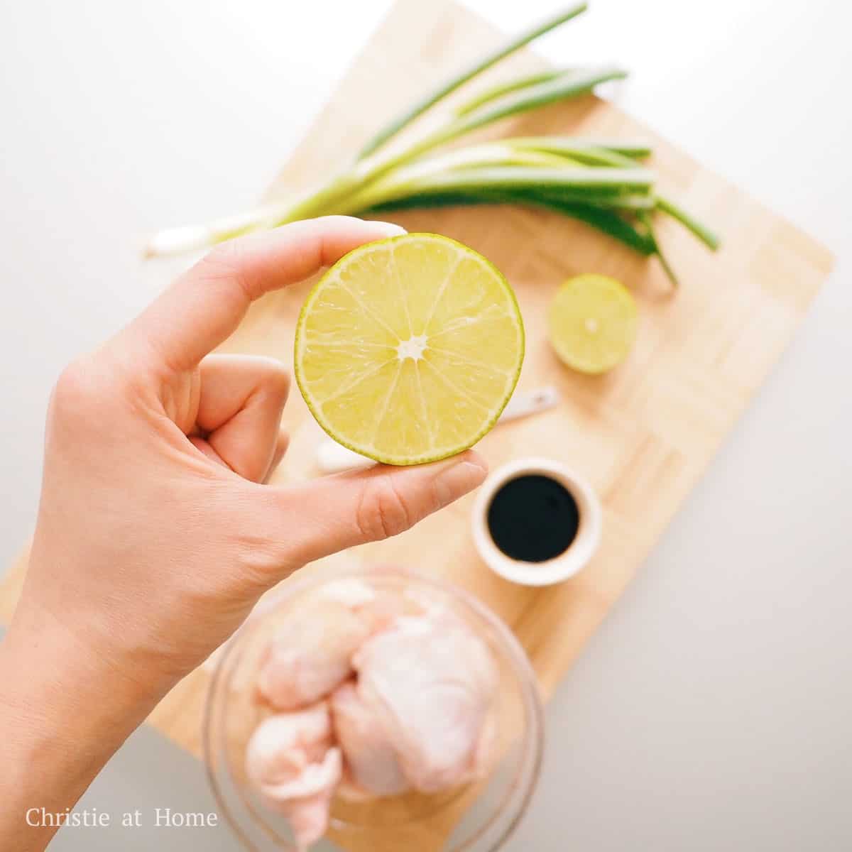 ingredients to make Green Onion Lime Chicken