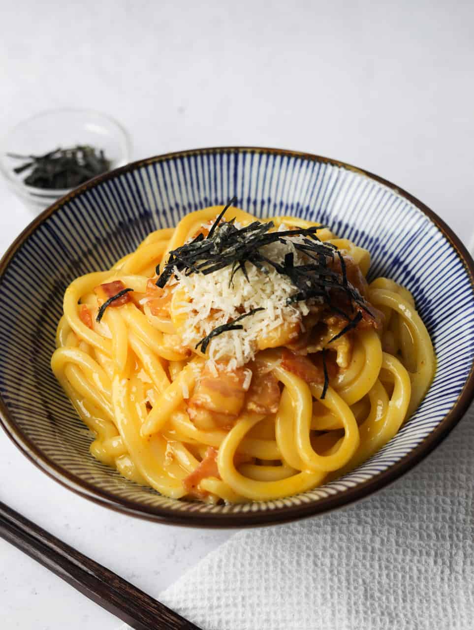udon carbonara