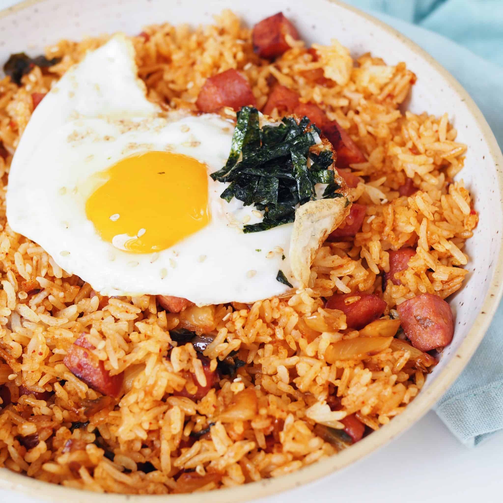 kimchi sausage fried rice