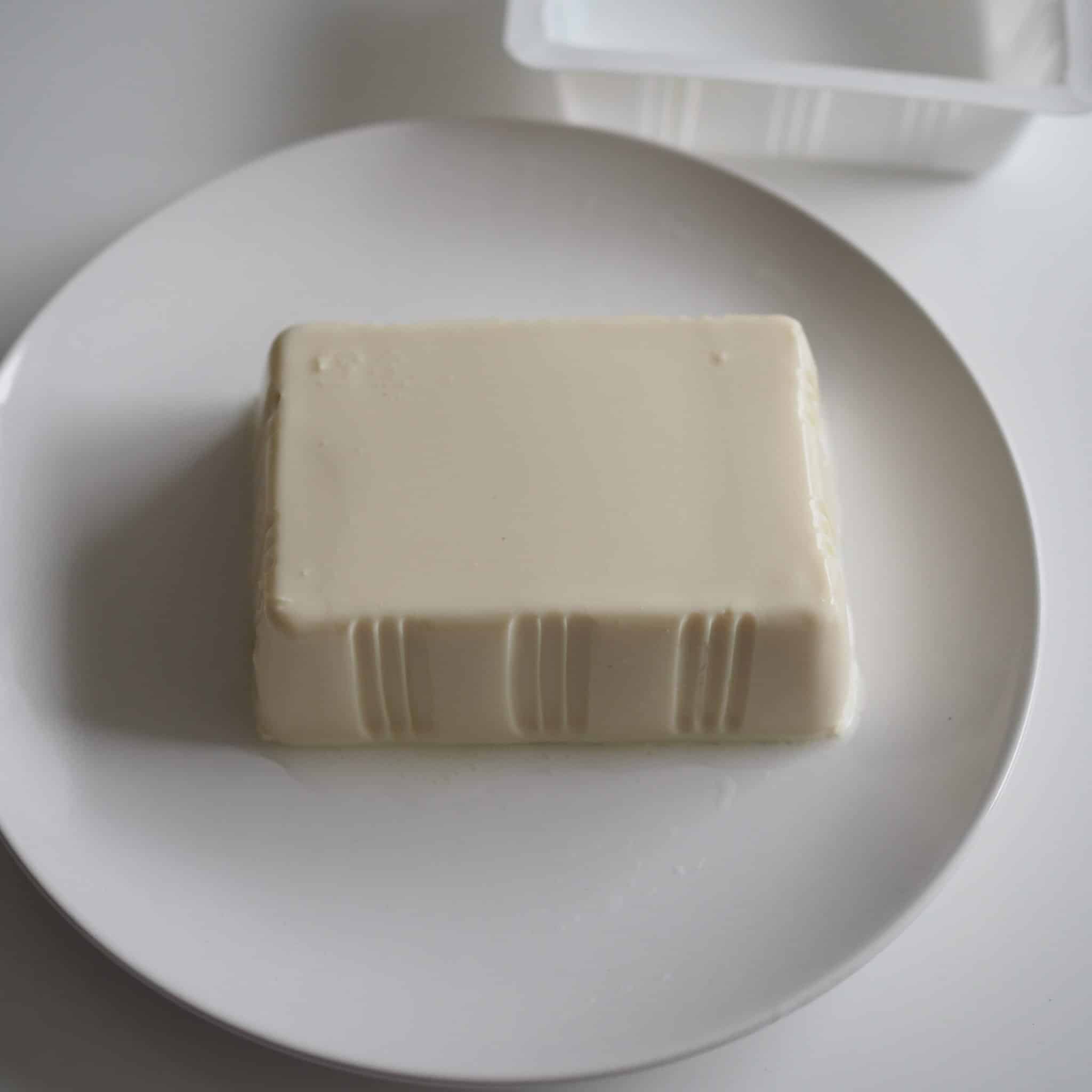 transfer tofu onto a plate