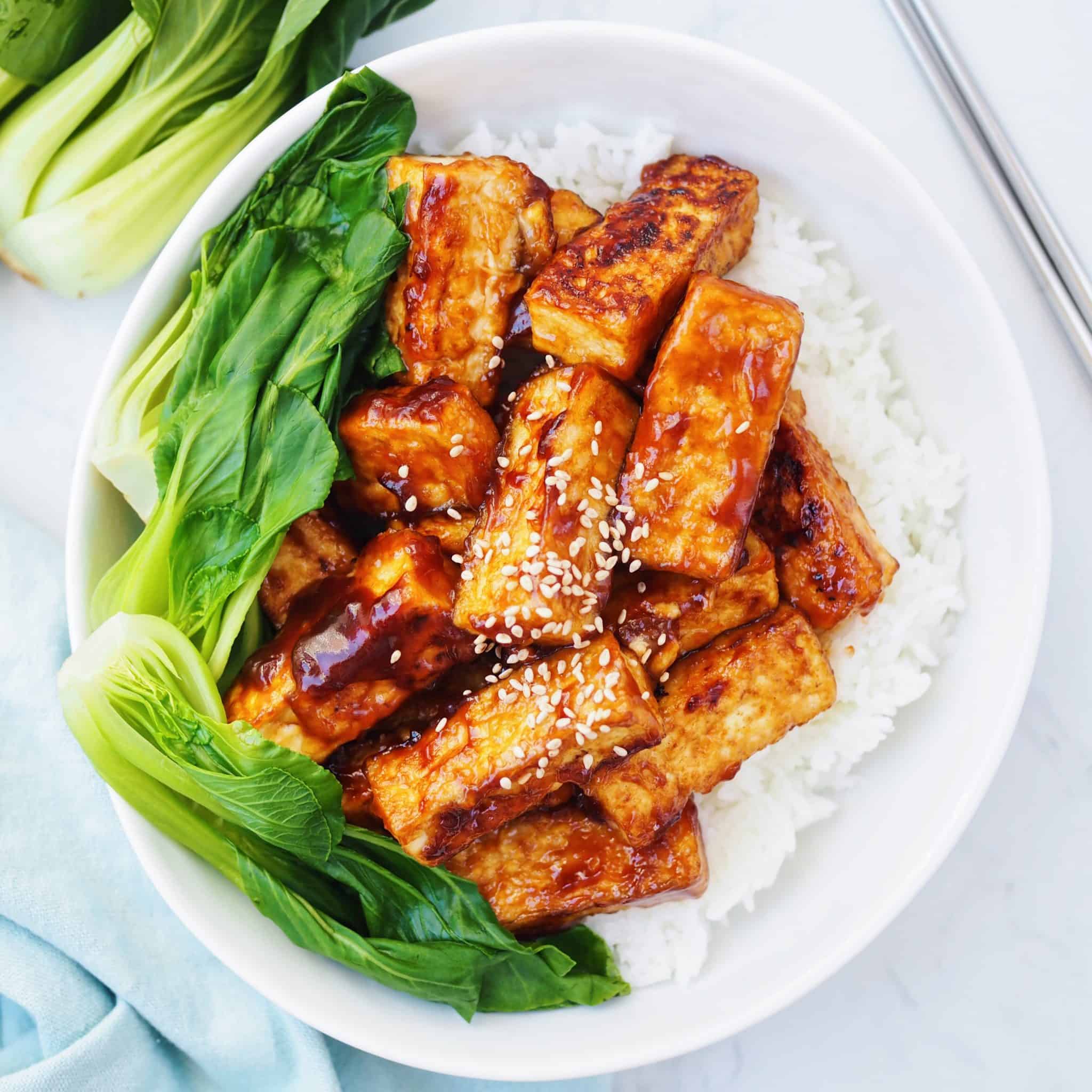 Sweet and Sticky Tofu
