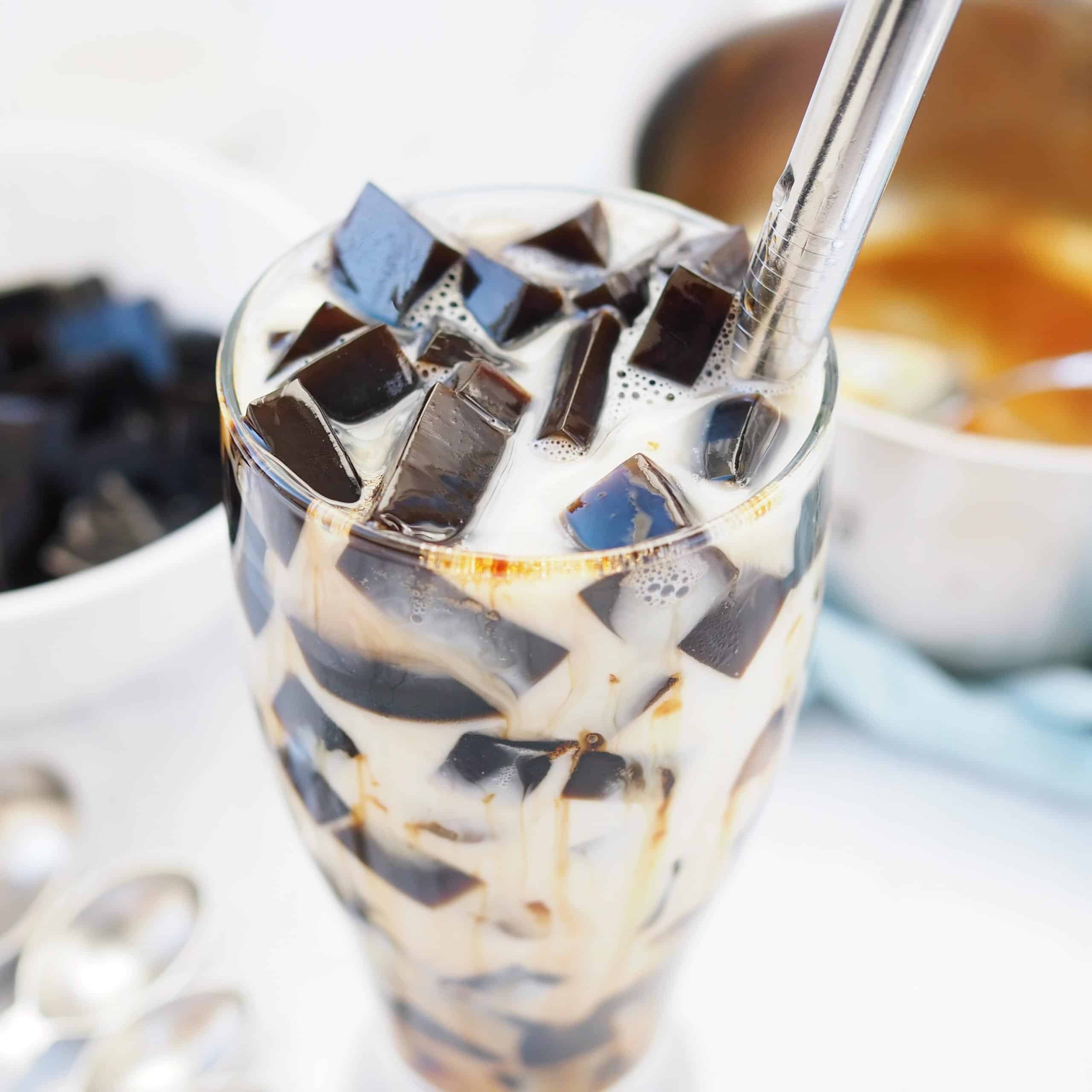 Grass Jelly Brown Sugar Milk