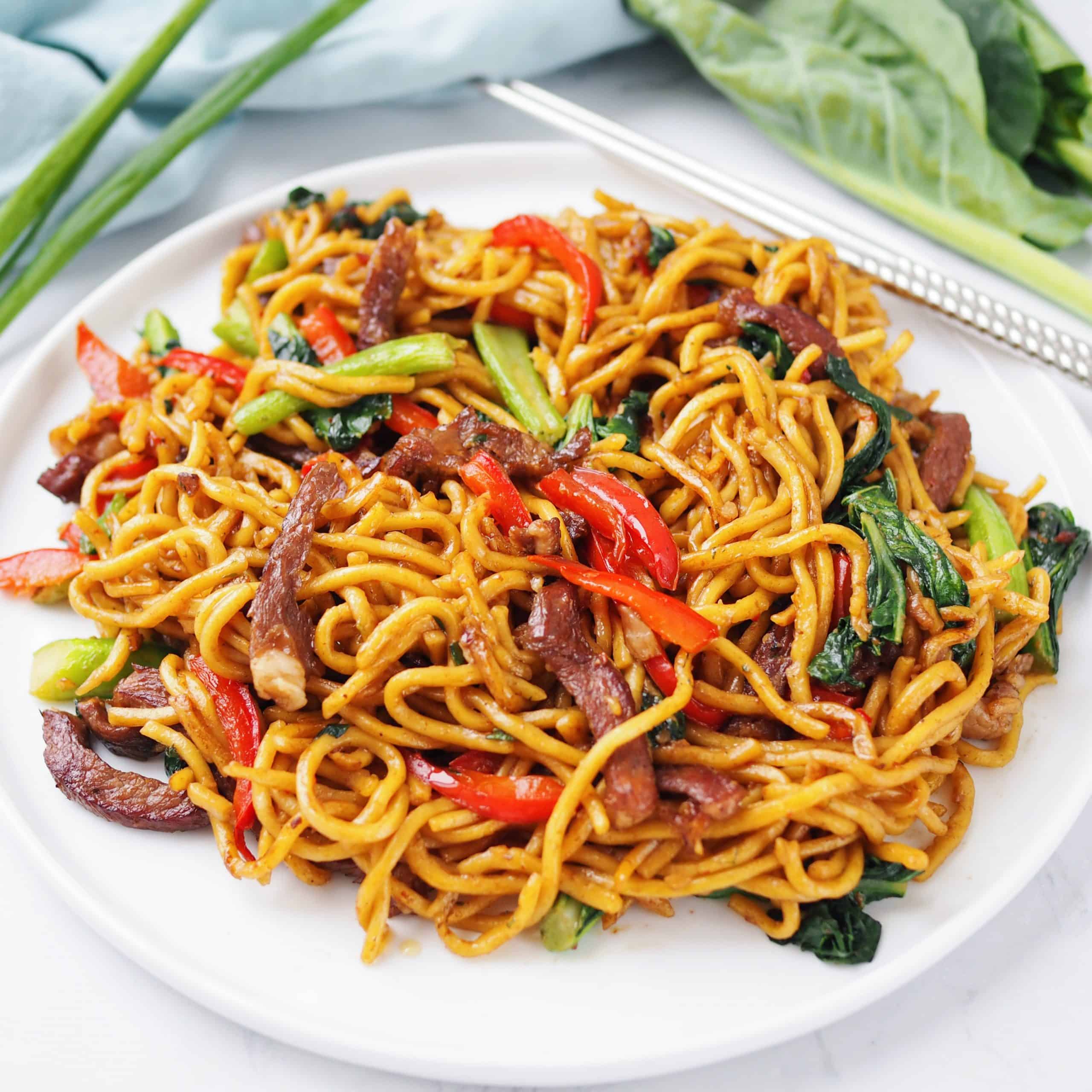 hoisin beef noodles