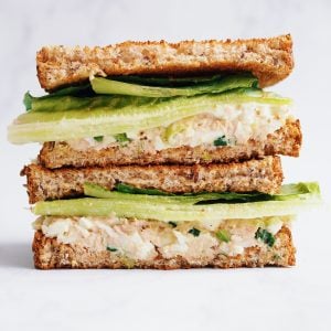 tuna egg salad sandwich