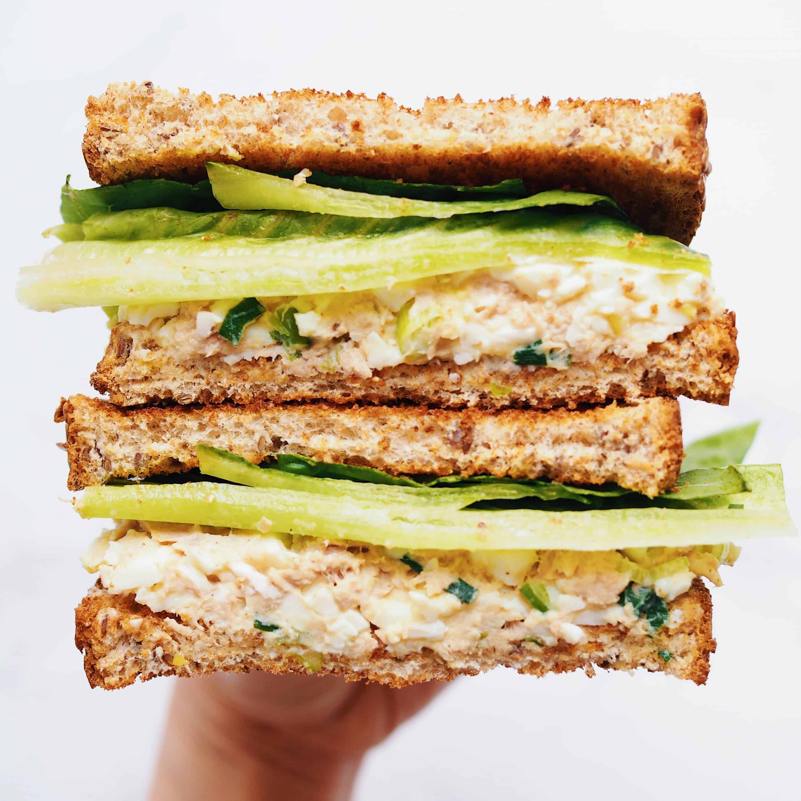 Tuna Egg Salad Sandwich
