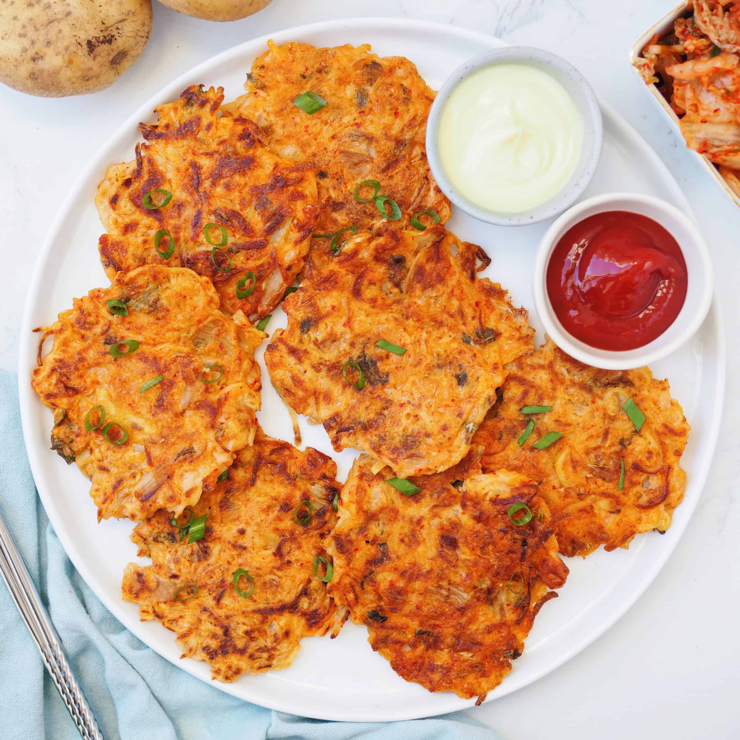 Kimchi Potato Pancakes