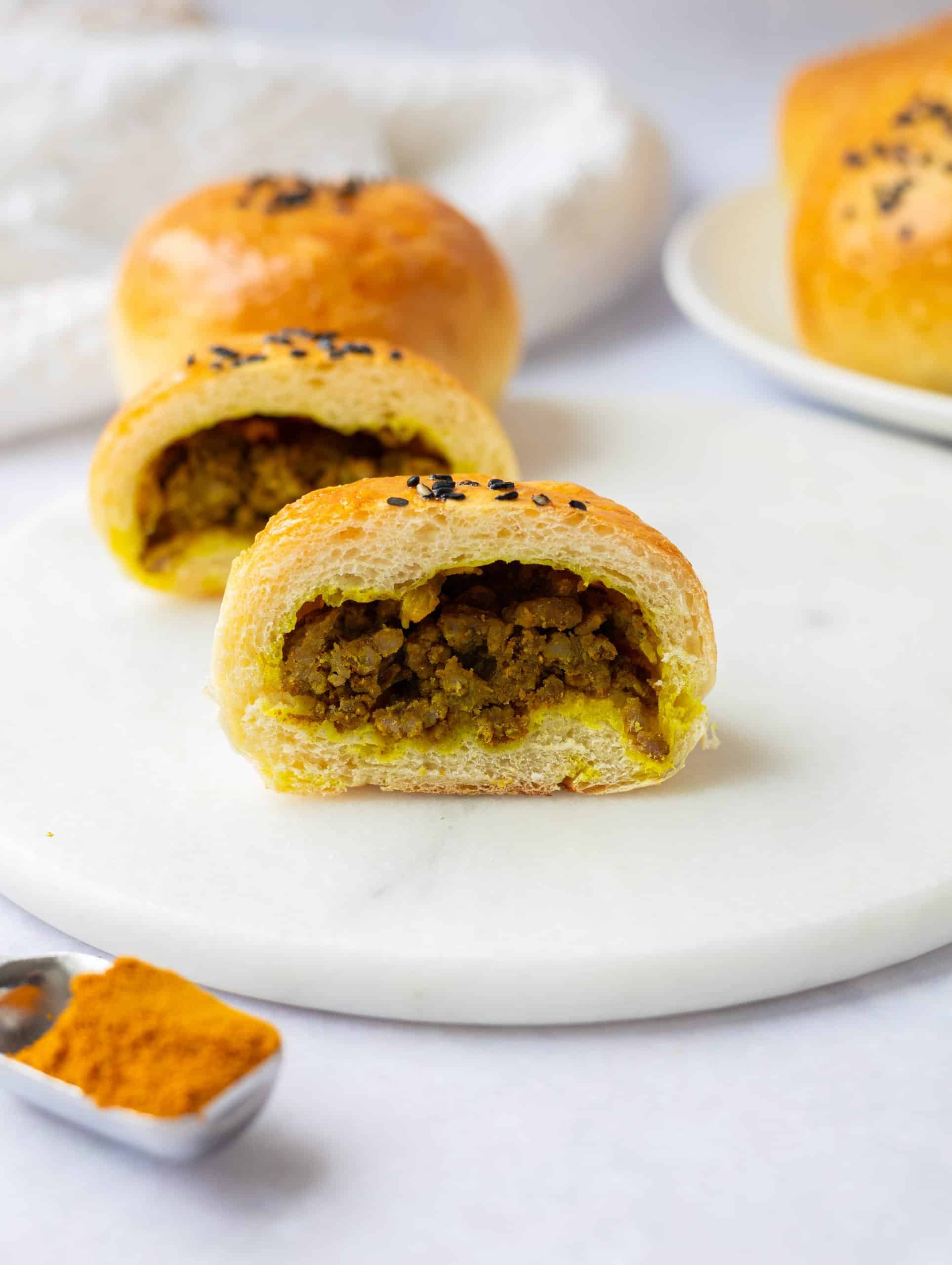 Chinese Curry Beef Buns