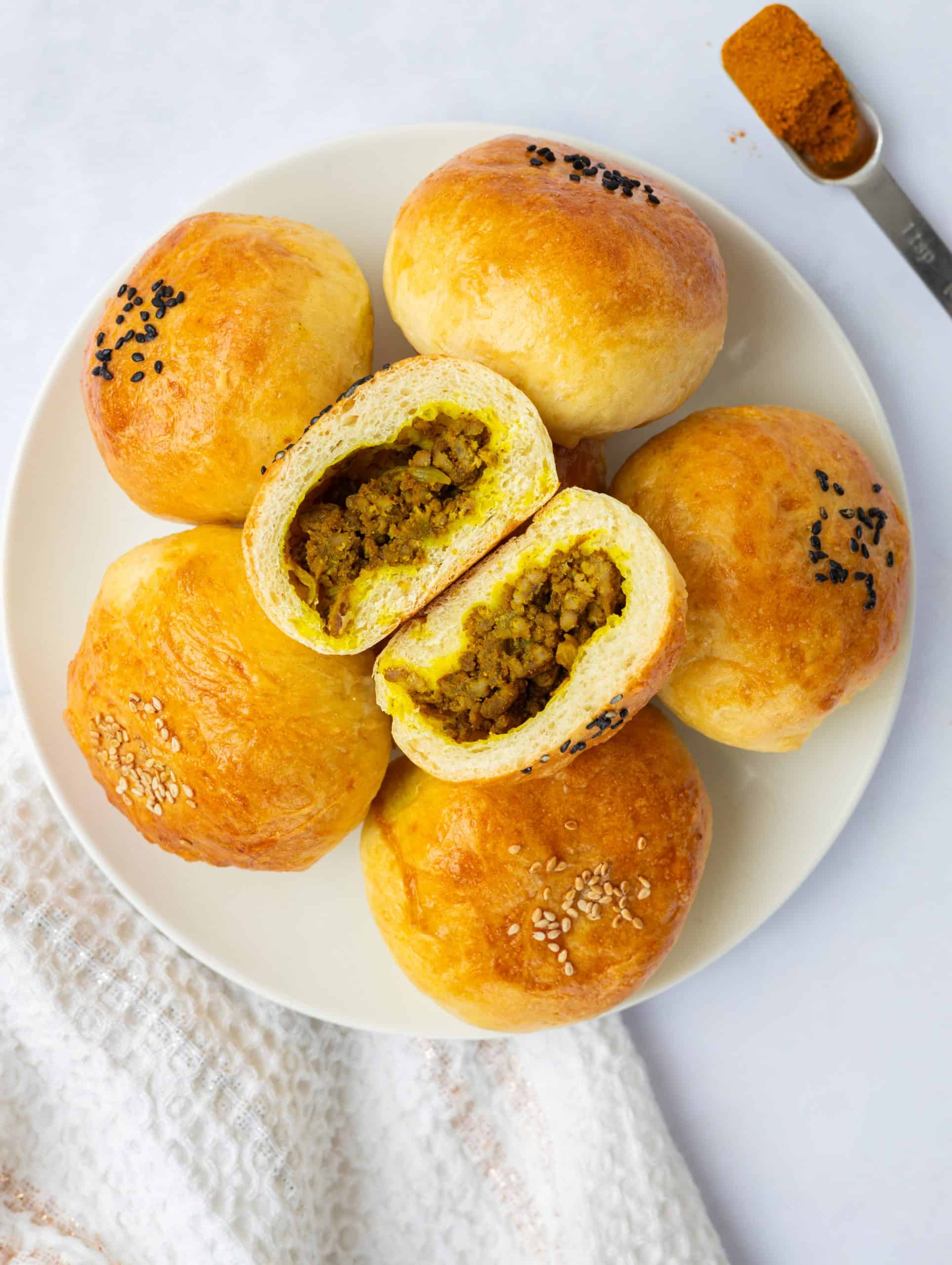 Chinese Curry Beef Buns