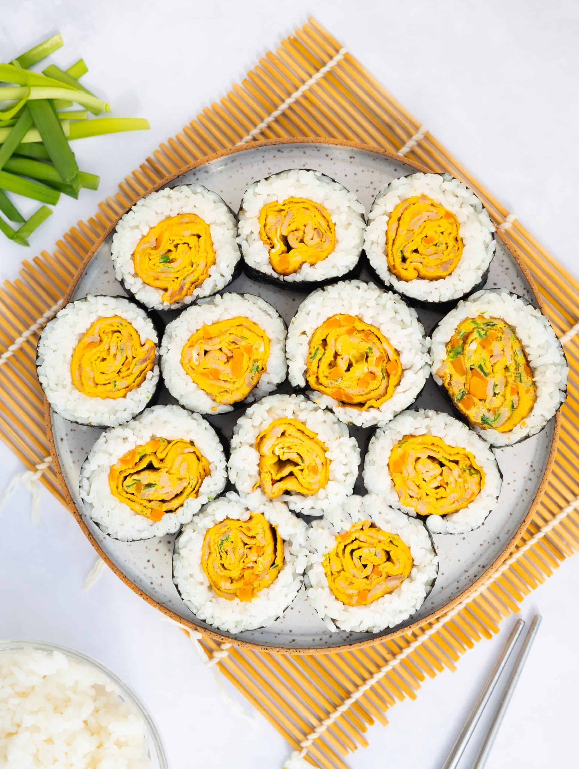 Korean Egg Roll Kimbap