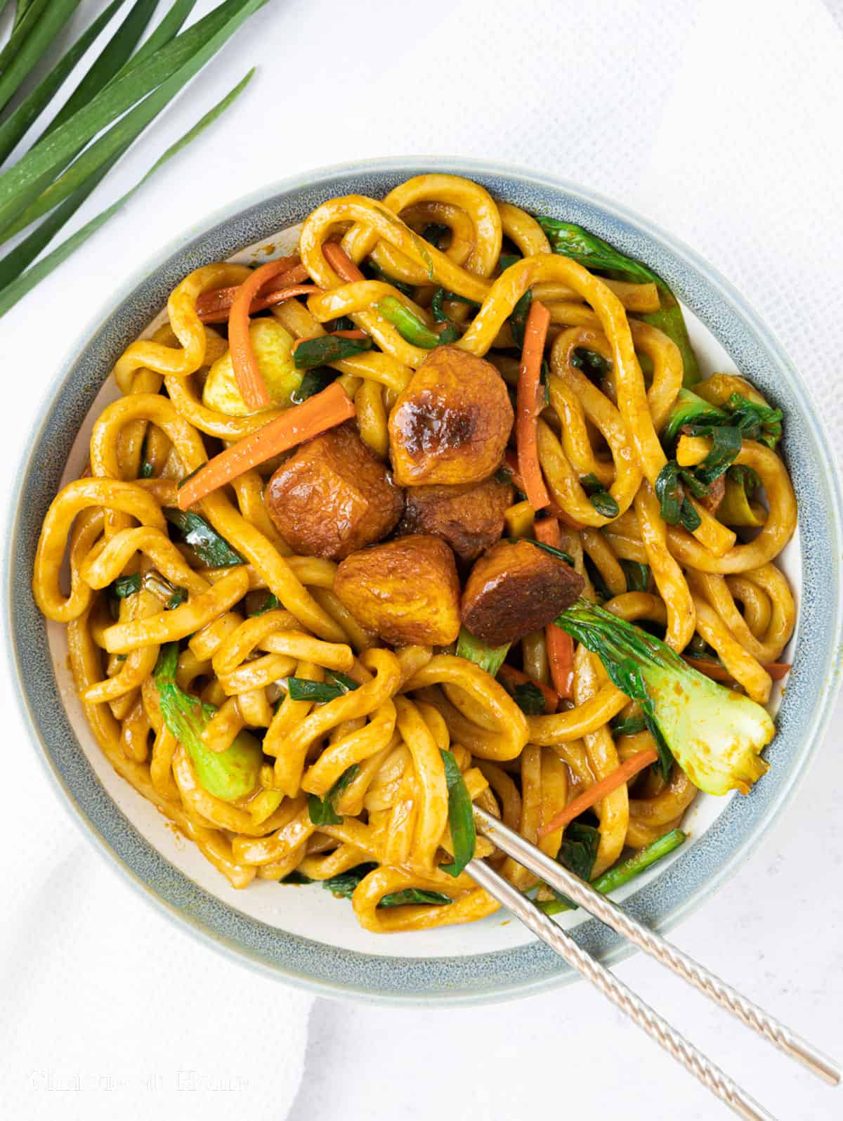 curry udon noodle stir-fry
