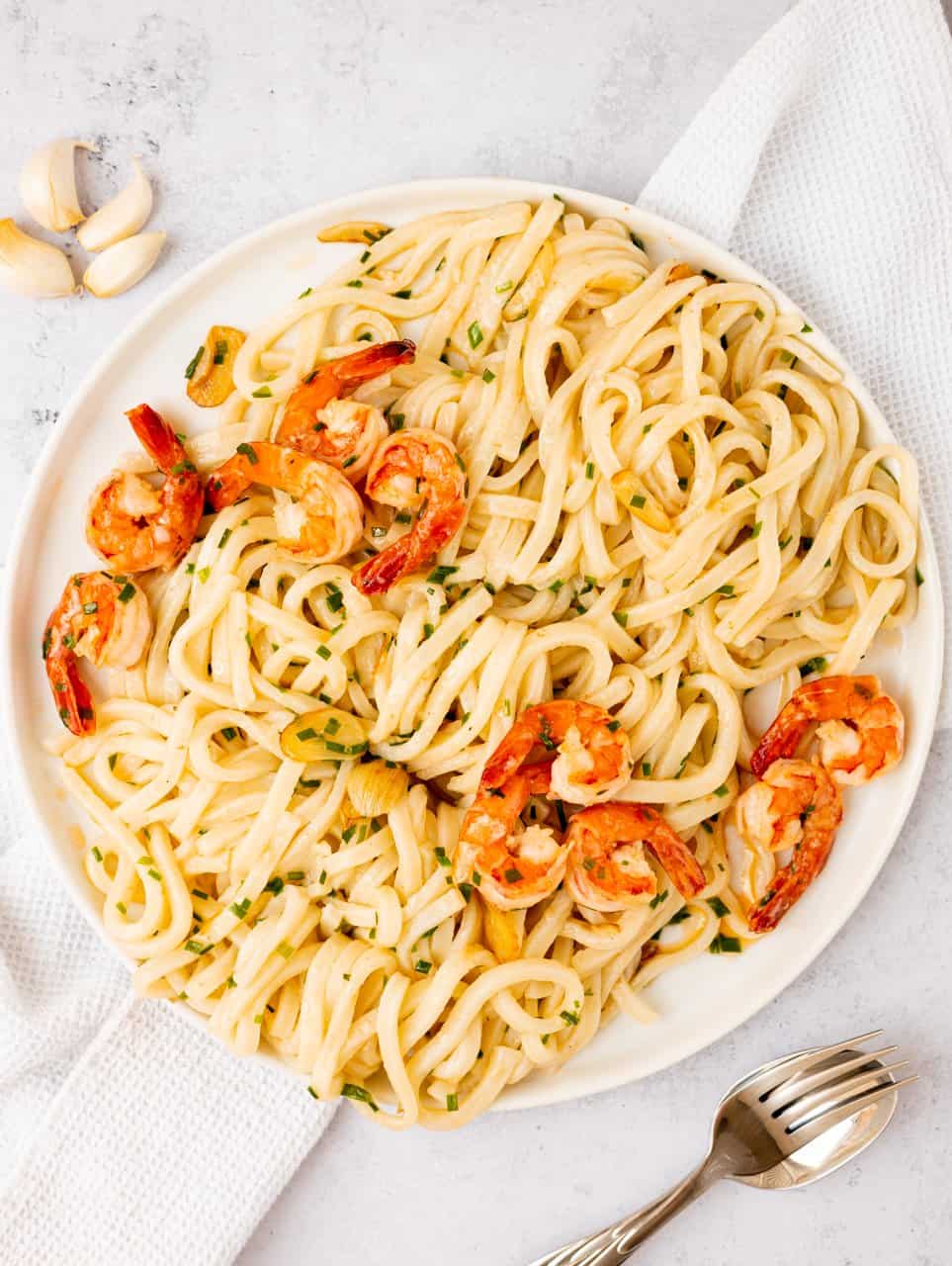 Garlic Butter Shrimp Udon