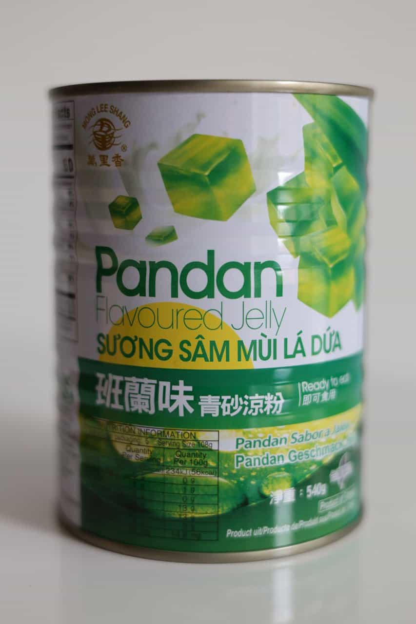 an image of canned pandan jelly