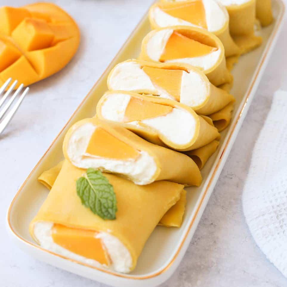 Hong Kong-Style Mango Pancake