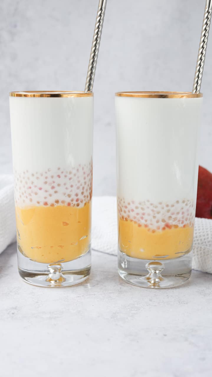 Mango Sago Coconut Drink