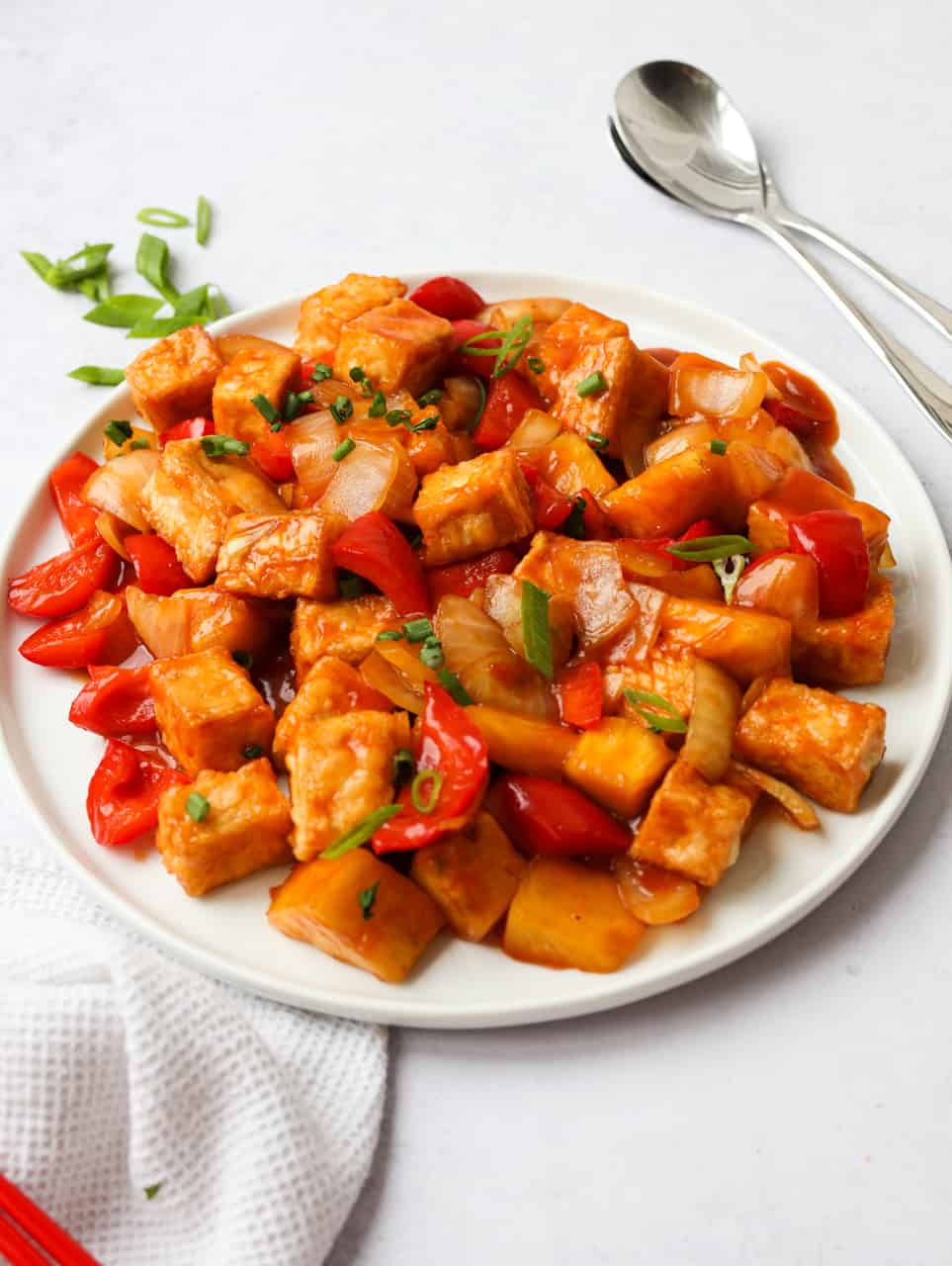 Air Fryer Sweet and Sour Tofu
