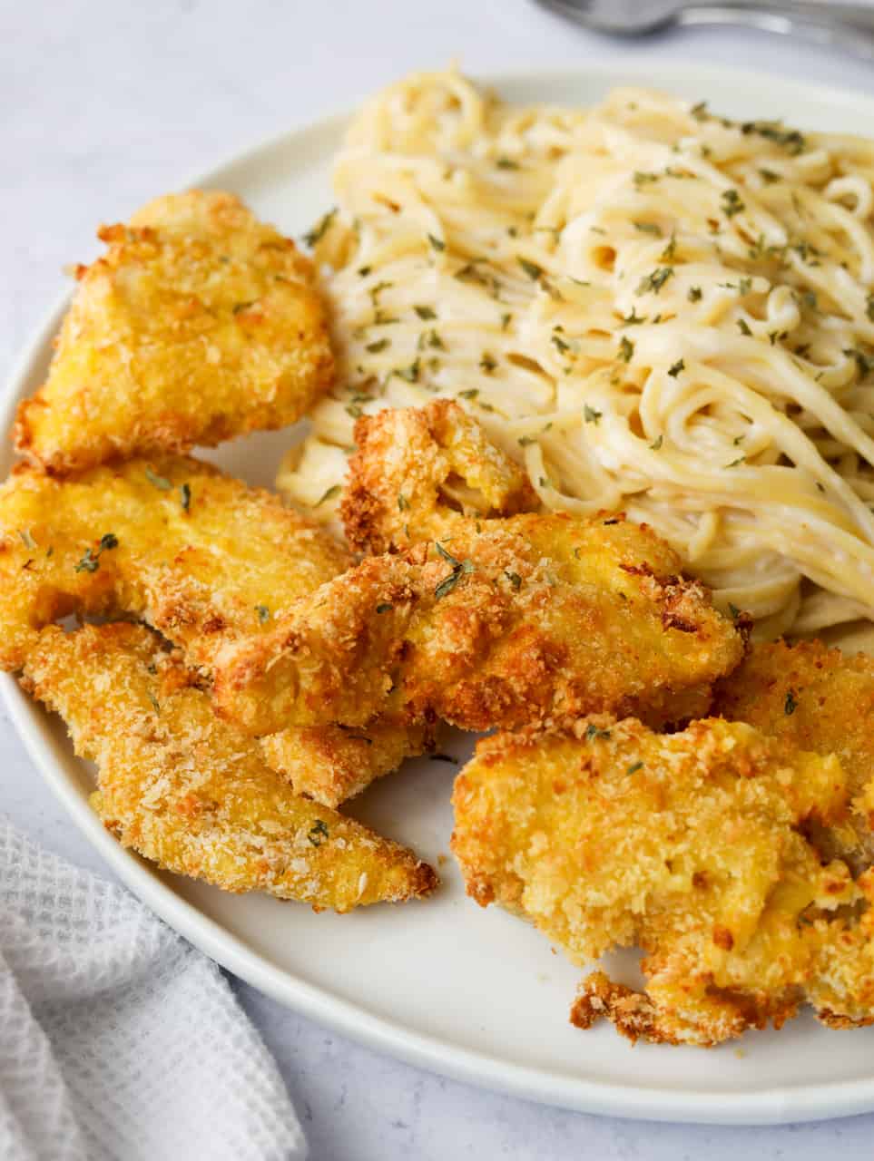 HK Style Fish Fillet Cream Sauce Pasta