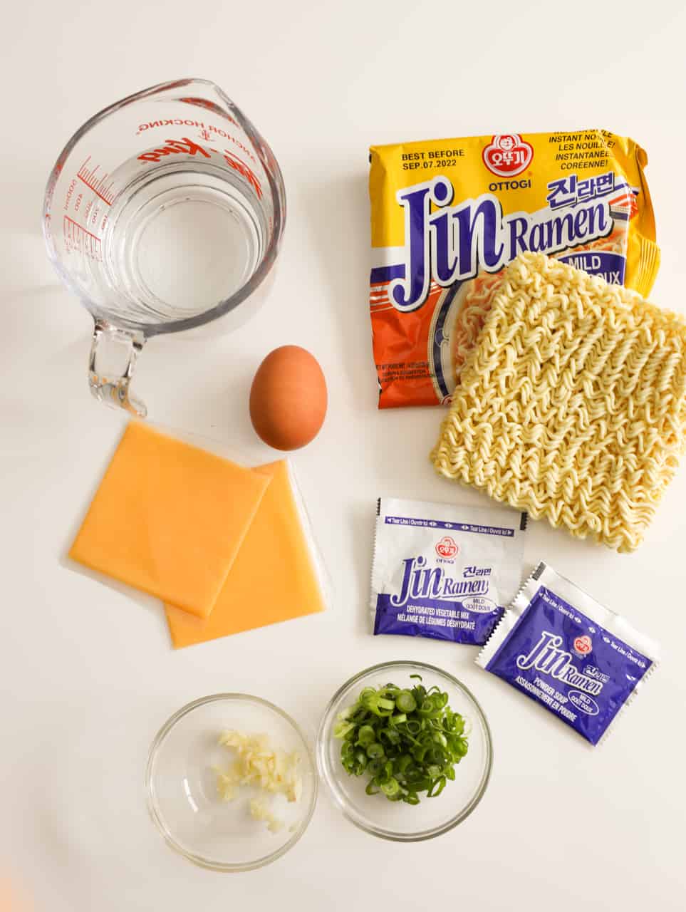 ingredients to make kujirai ramen