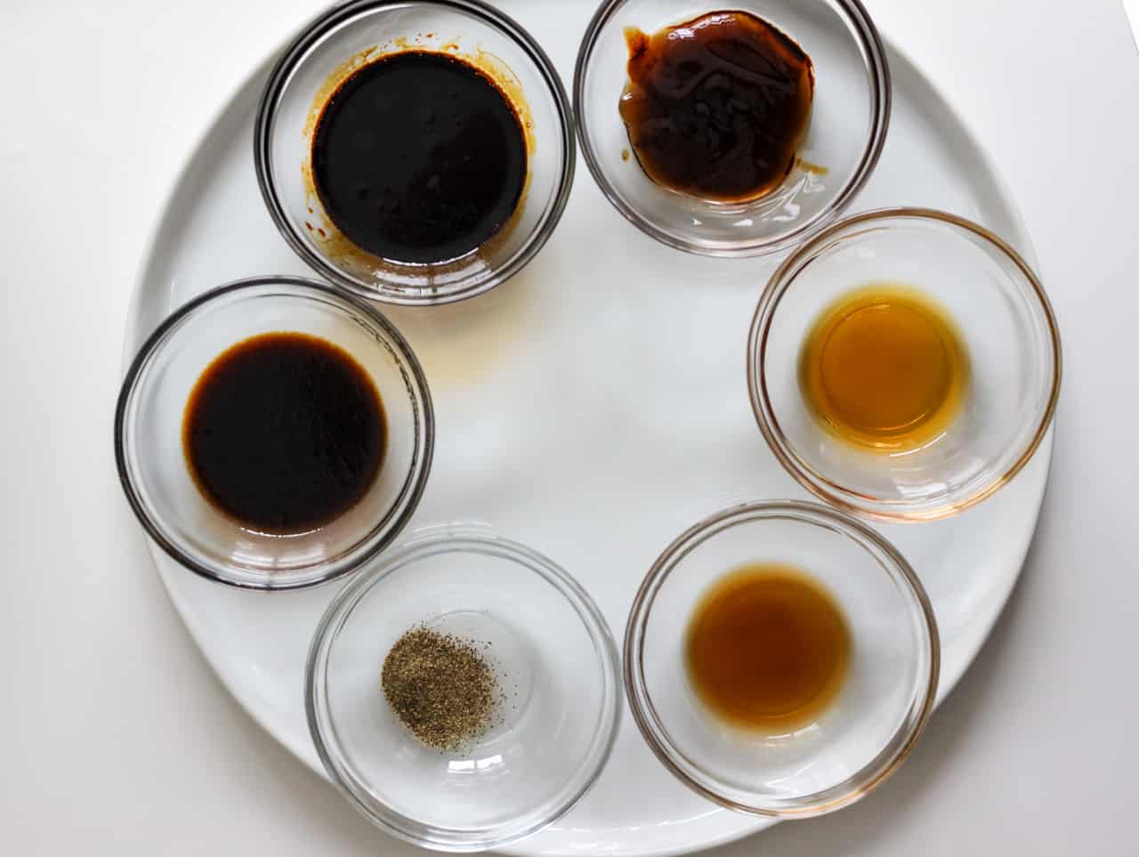 ingredients to make noodle sauce