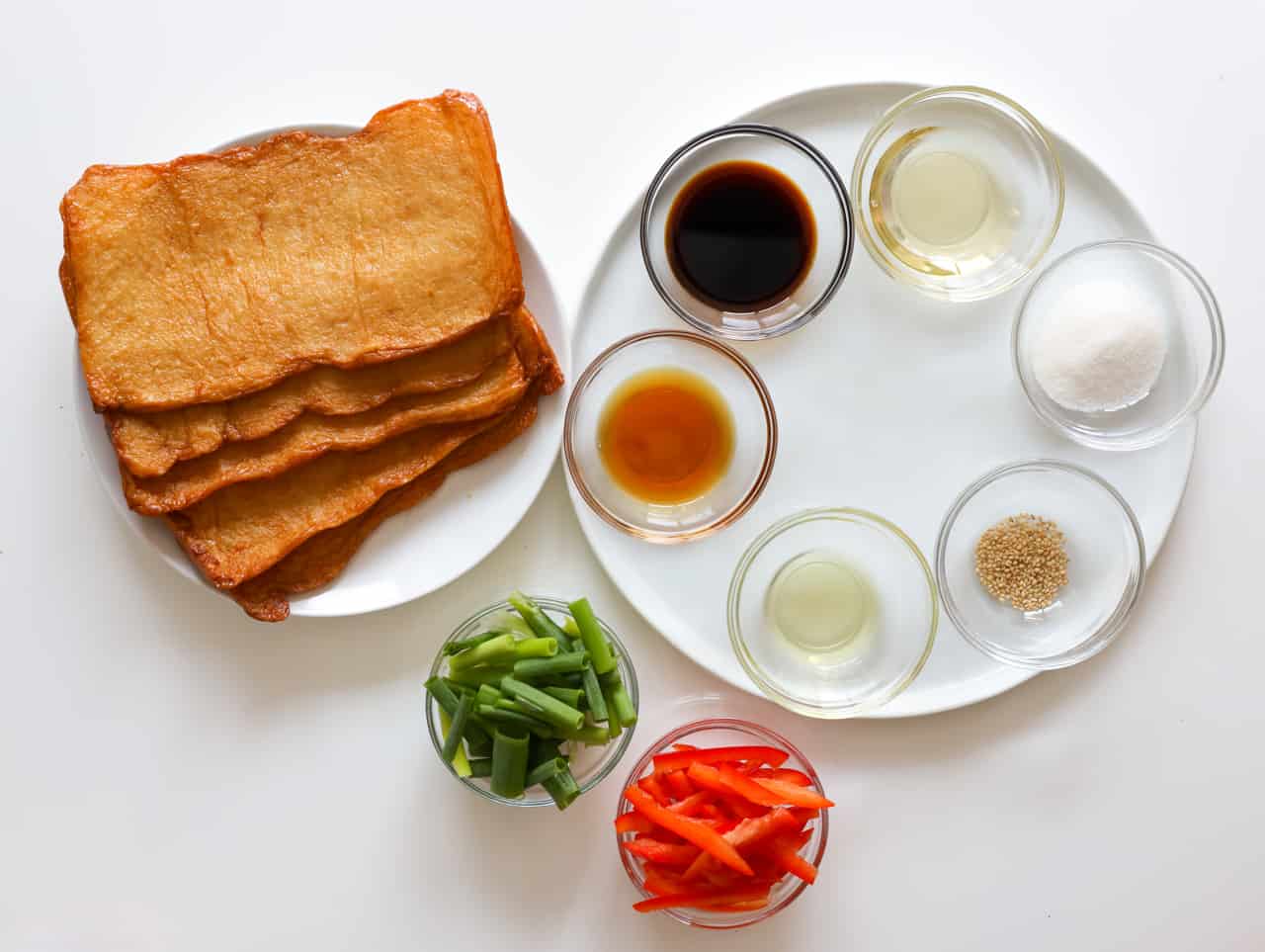 ingredients to make korean fish cake stir-fry