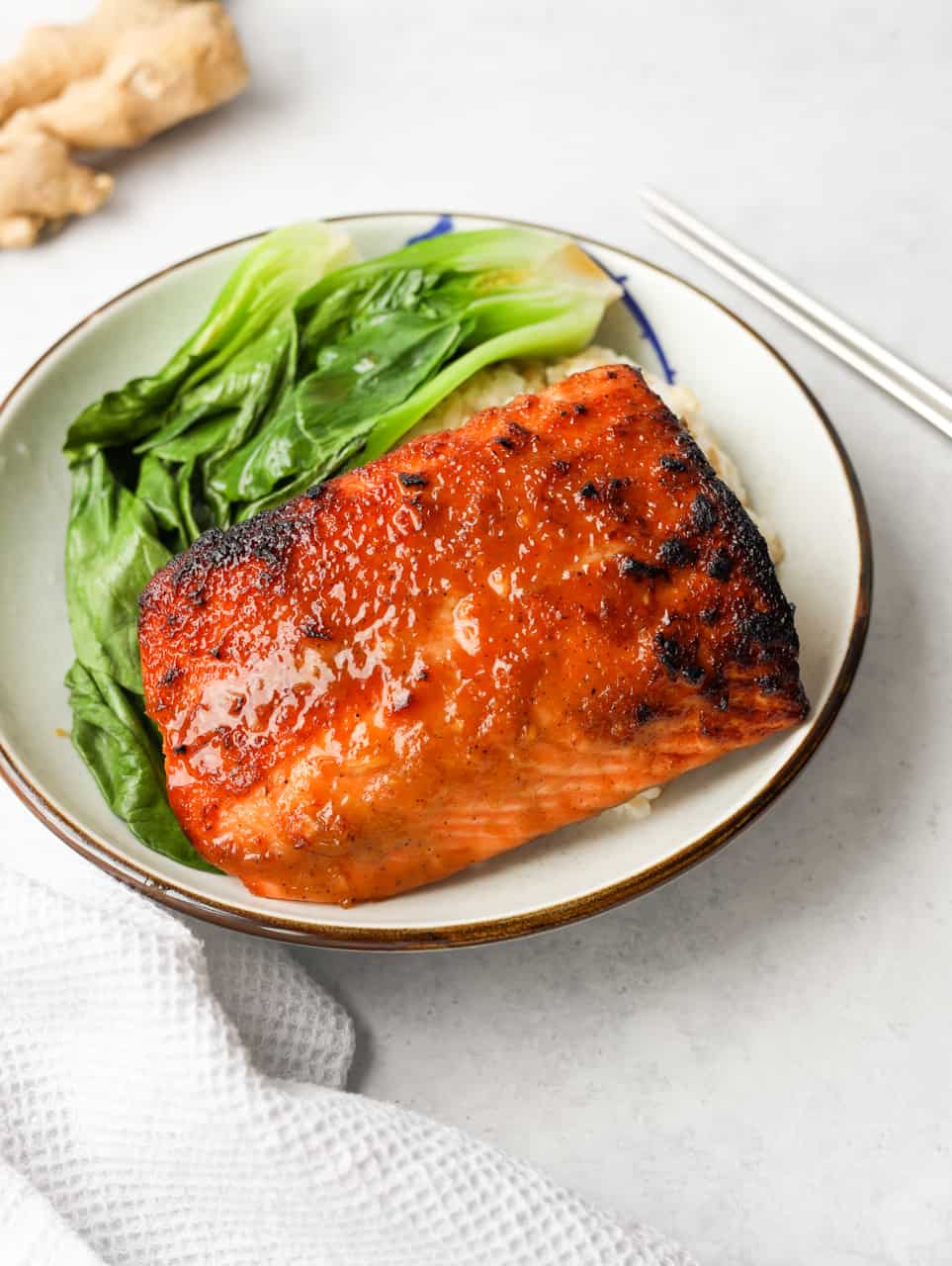 Air Fryer Ginger Miso Salmon