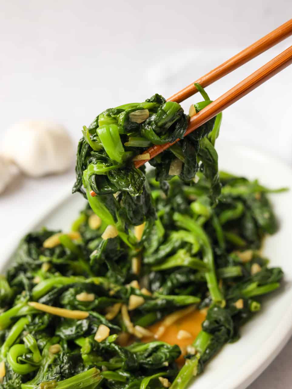 Stir Fried Snow Pea Leaves