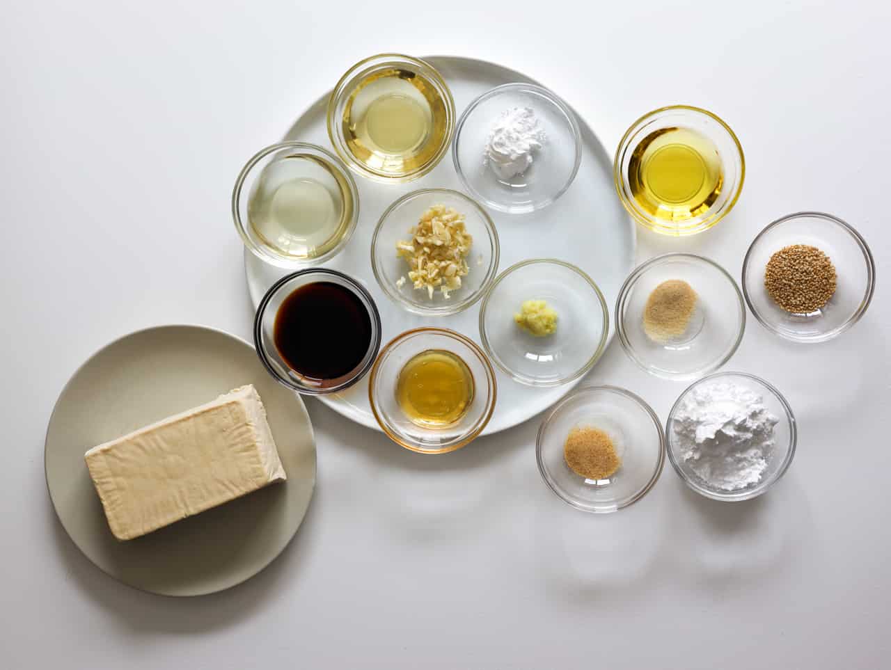 ingredients to make teriyaki tofu