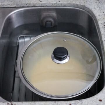 Cover and proof the batter in a warm area for 30 minutes.