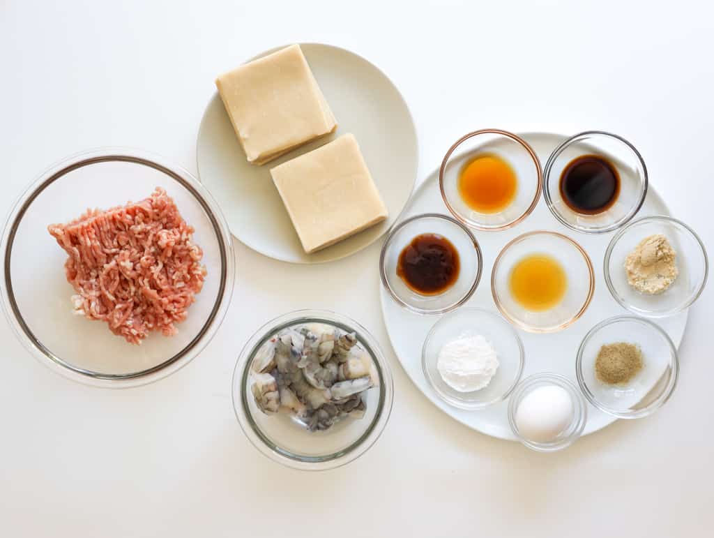 ingredients to make wontons