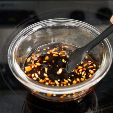In a small bowl, combine Sauce ingredients and set aside.