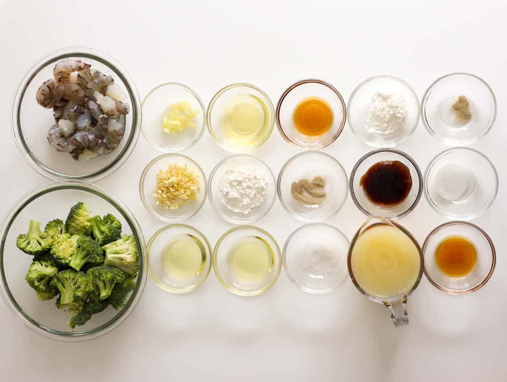 ingredients to make Shrimp Broccoli Stir-Fry
