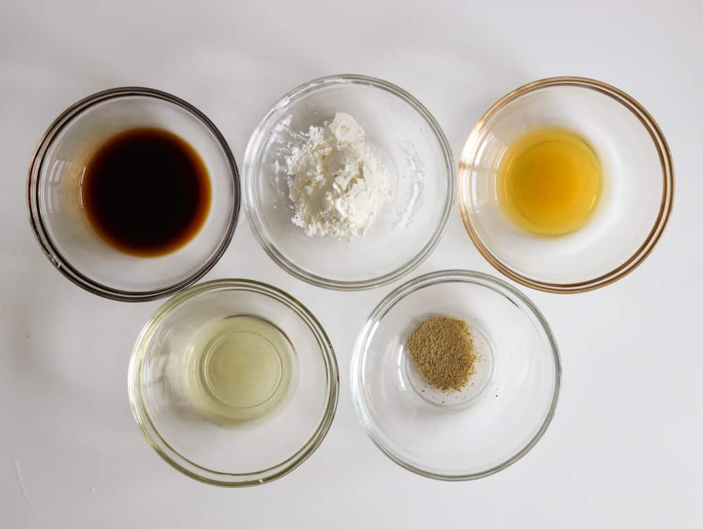 ingredients to make pork marinade