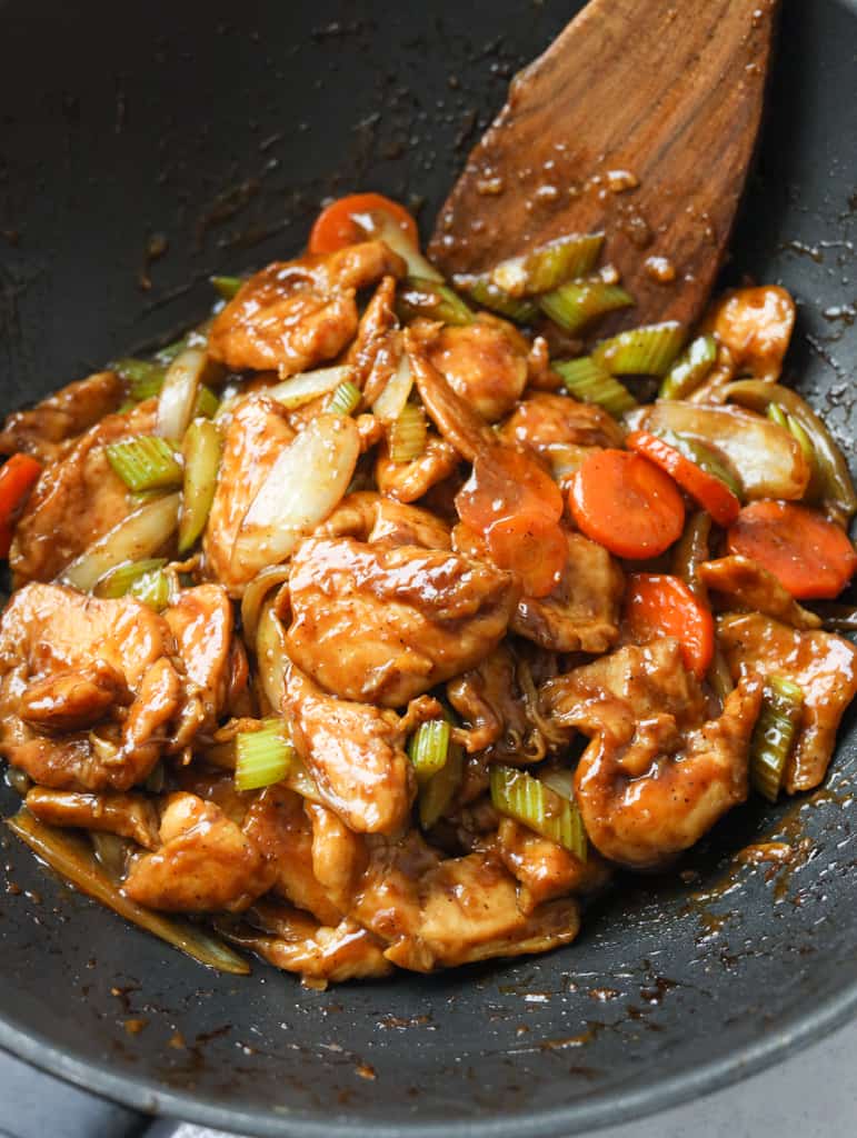 Black Pepper Chicken stir-fry