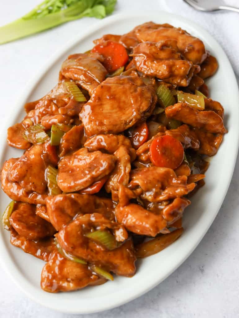 Black Pepper Chicken stir-fry