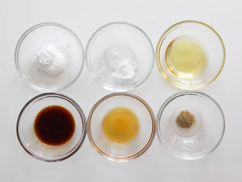 ingredients to make marinate the beef with