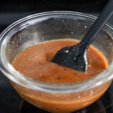 in a small bowl combine Stir Fry Sauce ingredients