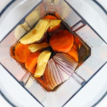 add ingredients into a high power blender