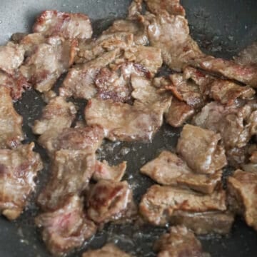 Cook and brown the beef