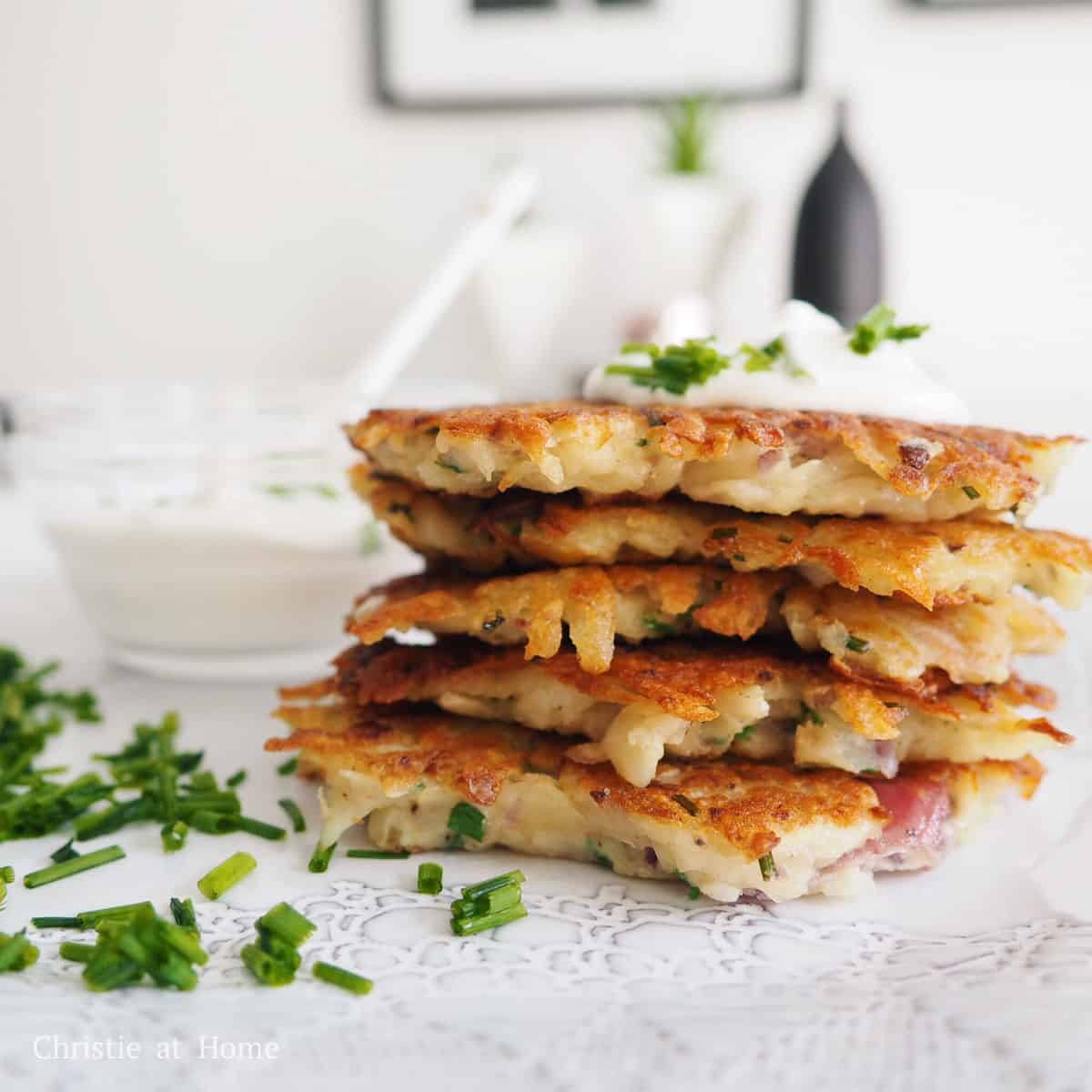 Chive Potato Latke