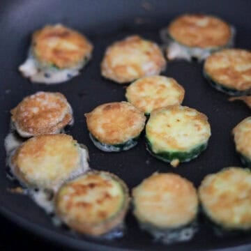 Fry fritters each side until yellow golden brown, about 2-3 minutes per side. Transfer cooked fritters onto a wire rack or a paper towel lined plate for excess oil to drain off to prevent soggy fritters.