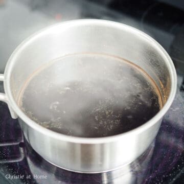 In a small bowl, whisk together the marinade ingredients in a small pot. Bring it to boil on medium-high heat and then simmer on low heat for 5 minutes uncovered. Remove the broth off heat to cool down completely.