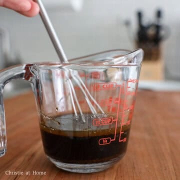 Combine the sauce ingredients as listed.