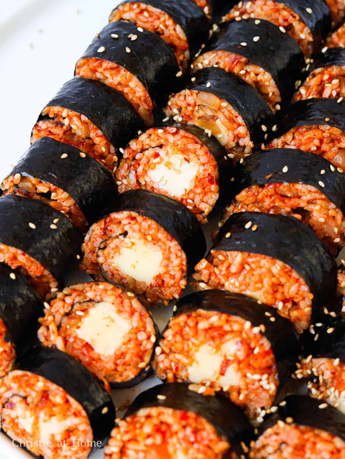 Cheese Kimchi Kimbap