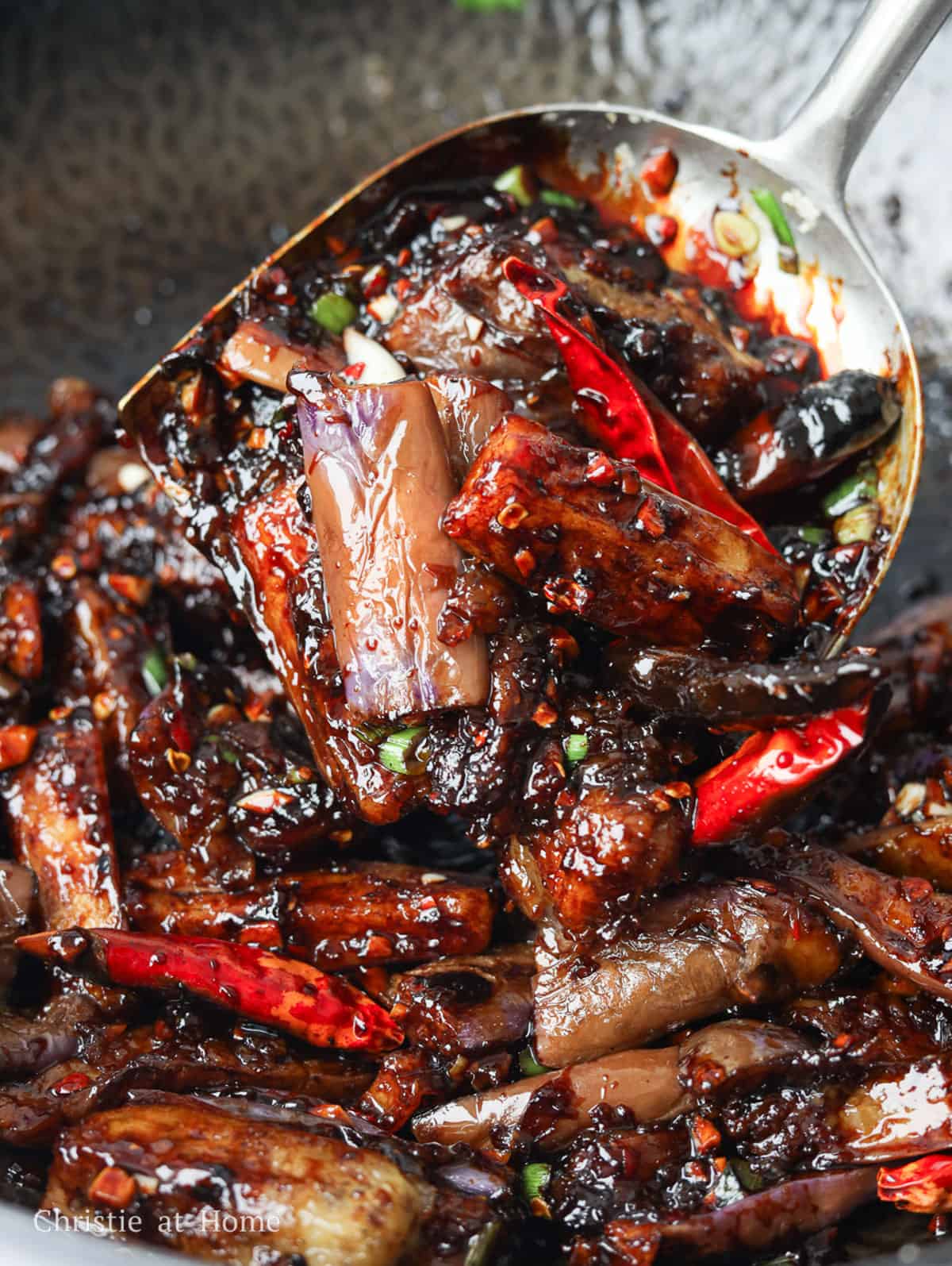 chinese spicy garlic eggplant