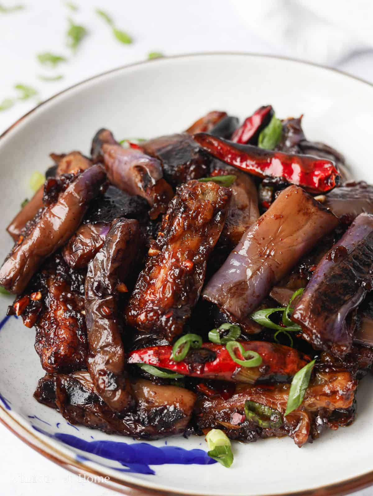 chinese spicy garlic eggplant