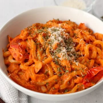 Garnish with Parmigiano and dried parsley as needed. Season to taste with salt and pepper. Enjoy!