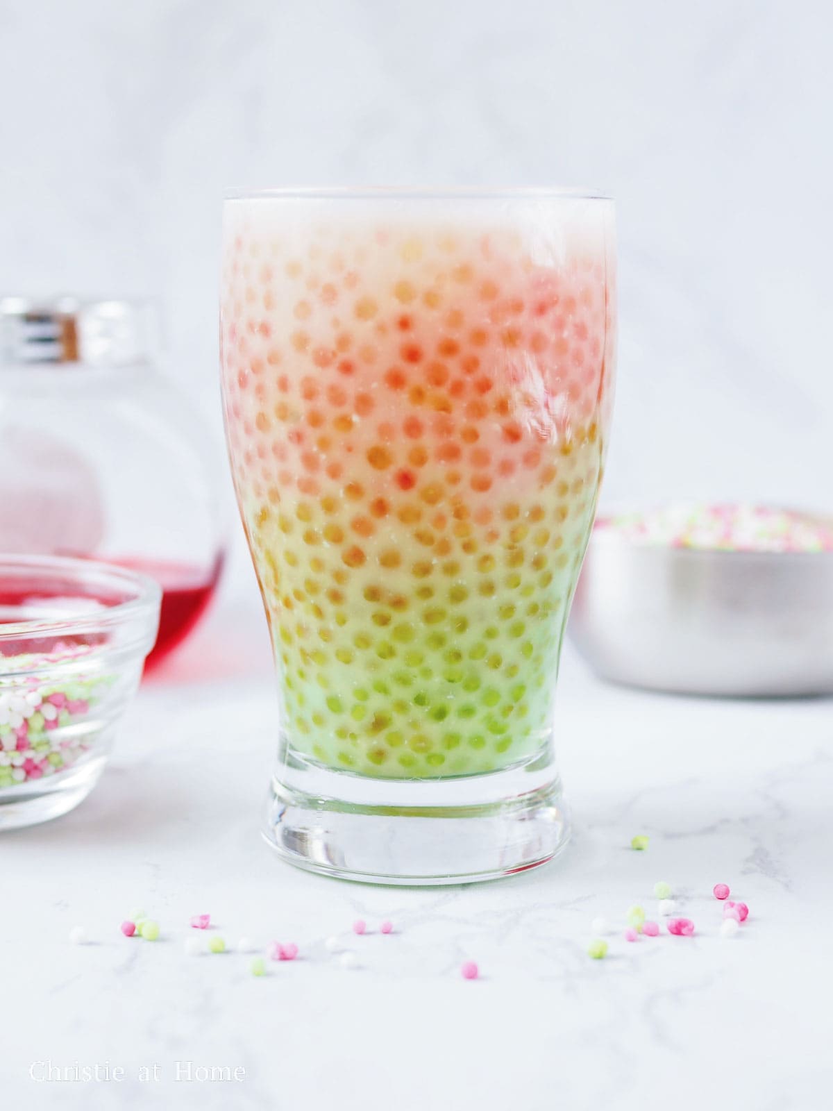 rose pandan coconut sago