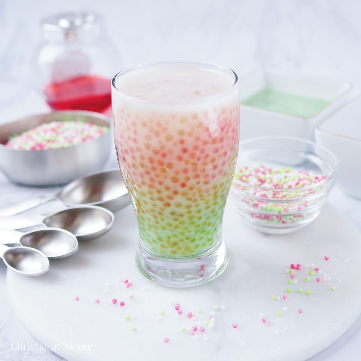 rose pandan coconut sago