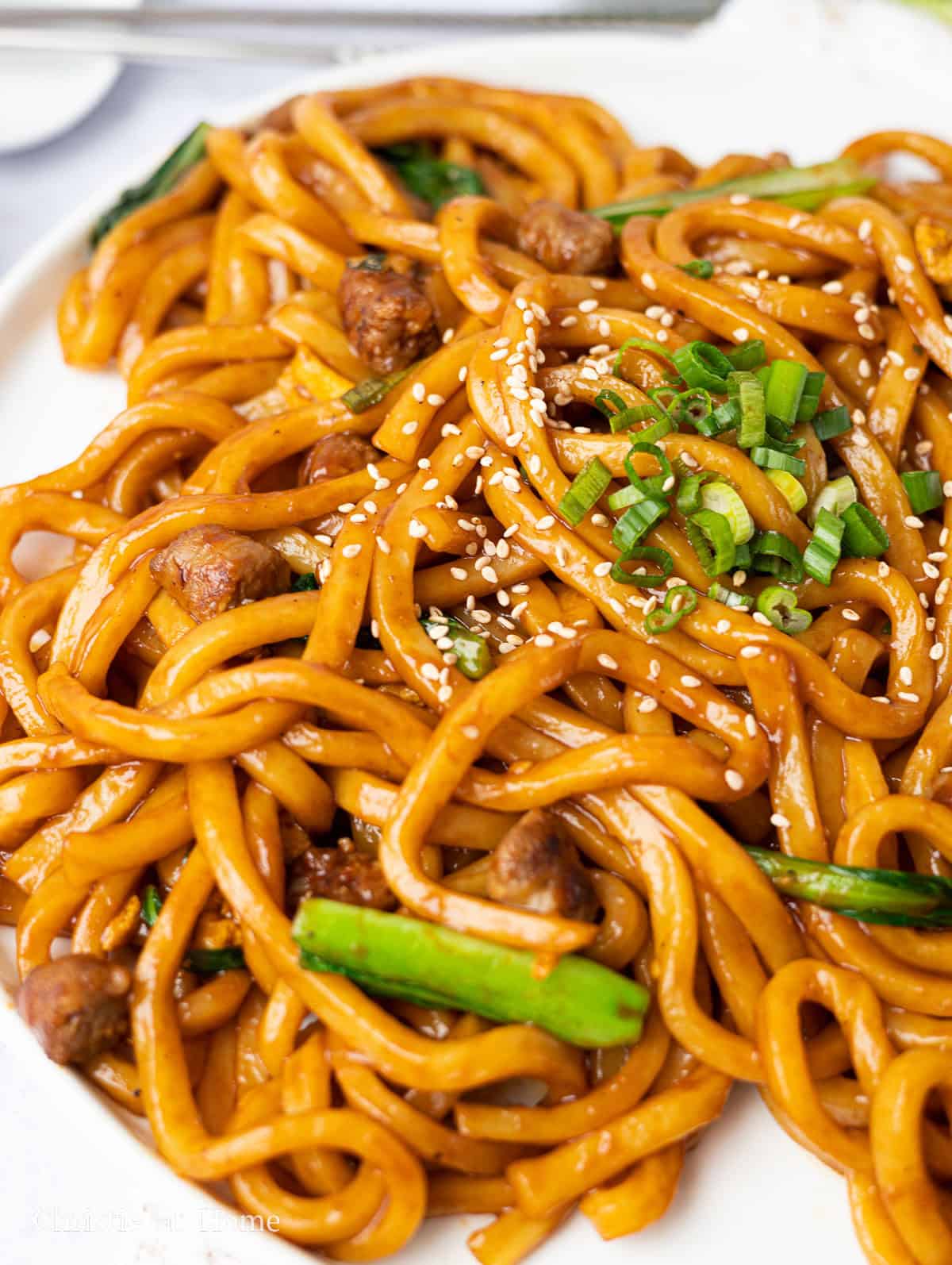 Sesame Sausage Udon Stir-Fry